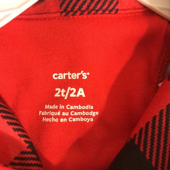 Carter's Toddler 2Pc Check Fleece PJs, 2T, NEW! - Picture 15 of 16